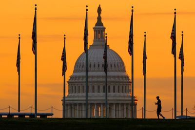 Live footage of the Capitol as Donald Trump expected in court