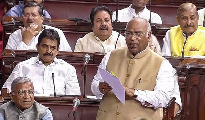Ministers Piyush Goyal, Pralhad Joshi meet Mallikarjun Kharge to break deadlock in Rajya Sabha