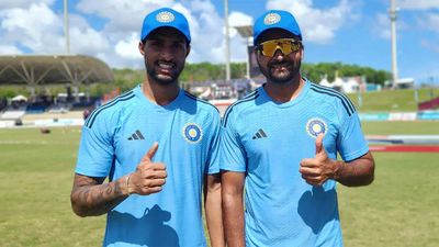 Tilak Varma, Mukesh Kumar make T20I debuts as West Indies elect to bat against India