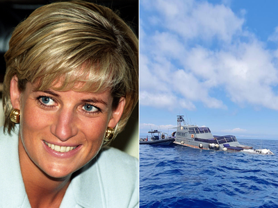 Yacht used by Princess Diana and lover Dodi Fayed on final summer holiday sinks