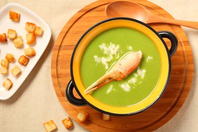 A fresh take on gazpacho — with crab