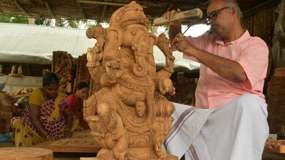 A legacy of wood carving thrives at Thammampatti in Salem