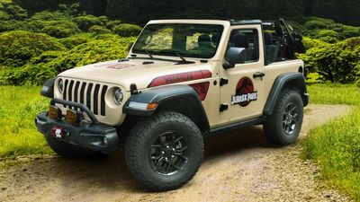 Jeep Wrangler, Gladiator Dress Up For T-Rex With Jurassic Park Sticker Pack