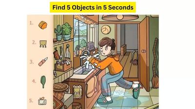 Optical illusion: Find the six hidden objects in under 30 seconds!