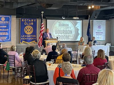 Bourbon steward tells Lexington Rotarians it's never too late to take up a passion