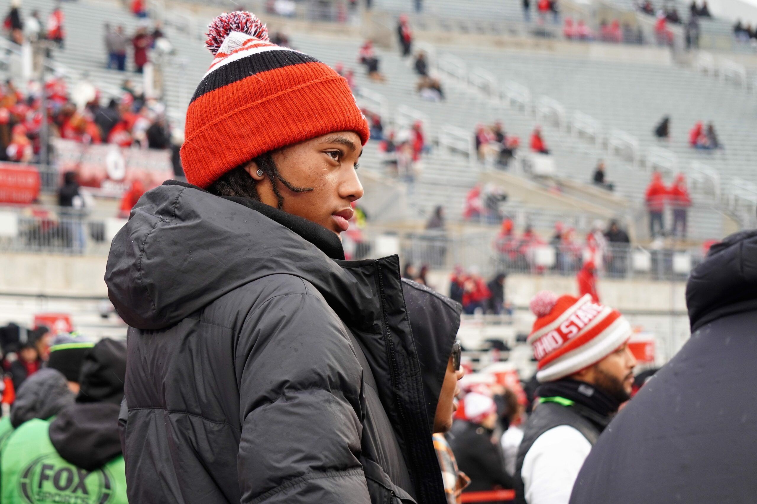 Adam Jones and Chris Henry Jr. attend Bengals training camp