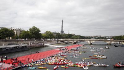 Rain and pollution wash out open-water training session on River Seine