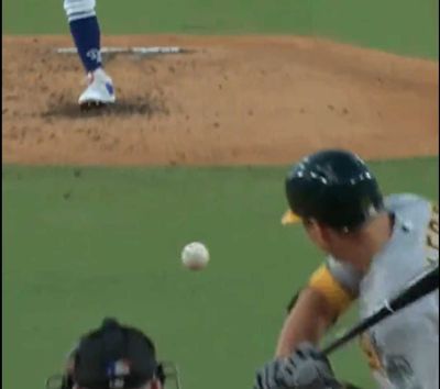 Slow-motion footage of Julio Urias’s slurve pitch shows how unhittable it is