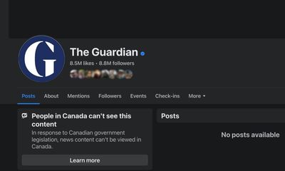 ‘Disaster’: warning for democracy as experts condemn Meta over Canada news ban