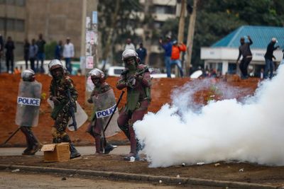 Kenyan doctors say civilians were shot and some killed while running from police during protests