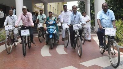 Bihar environment dept officials, staff embrace 'green' means to reach at work place