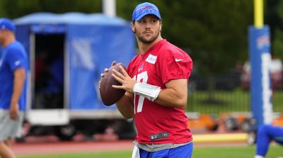 Josh Allen Sports Bold New Bills Helmet at Practice, Elicits Strong Reactions