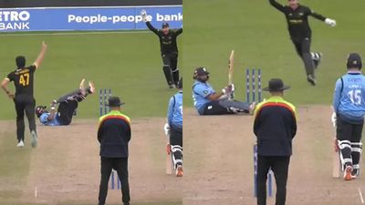 WATCH: Prithvi Shaw suffers bizarre dismissal, hits his own stumps after losing balance