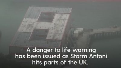 Danger to life warning as Storm Antoni hits parts of UK