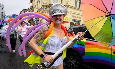 Wind and rain fails to dampen spirits at Brighton’s Pride festival