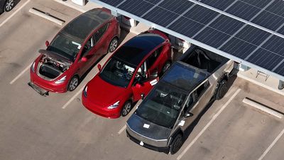 Tesla Cybertruck Spotted Supercharging In Texas