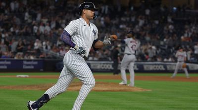 Yankees’ Aaron Boone Explains What Happened With Giancarlo Stanton on the Basepaths Saturday