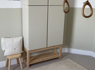 'It's so simple, but genius!' This IKEA hack stacks two IVARs to create a minimalist storage closet on a budget