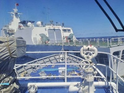 Philippines claims Chinese coast guard used water cannon on a boat in disputed sea