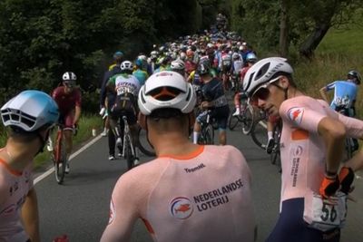 Cycling World Champs road race halted by protesters between Edinburgh & Glasgow