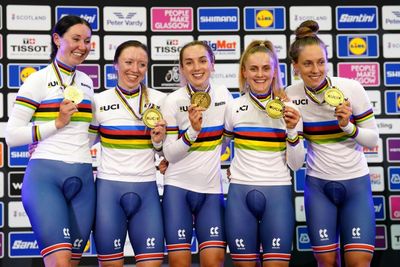 Katie Archibald honours late partner Rab Wardell with World team pursuit gold