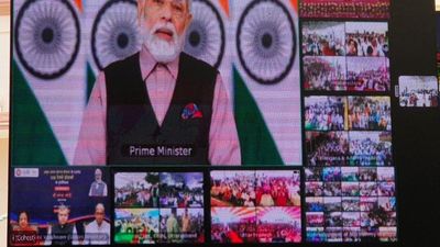 Prime Minister Narendra Modi virtually lays foundation stone for redeveloped Vizianagaram railway station