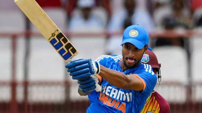 Tilak Varma scores maiden T20I fifty, takes India to 152/7 against WI