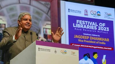 VP Jagdeep Dhankhar expresses anguish over ‘sinister effort’ by some to ‘tarnish’ institutions
