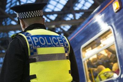 Train forced to stop after man attacked with glass bottle