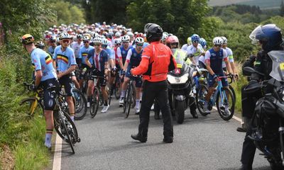 World Cycling Championships road race in Scotland interrupted by protesters