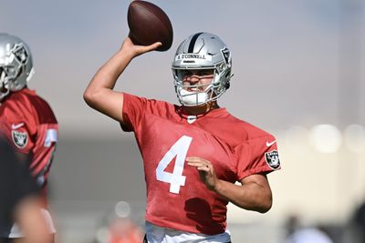 Raiders QB Aidan O’Connell ‘turning heads’ in training camp