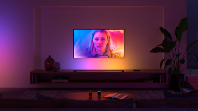 I tried the Philips Hue entertainment lighting for the first time, and it blew my mind