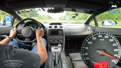 Watch Lamborghini Gallardo With Gated Six-Speed Hit 199 MPH On Autobahn
