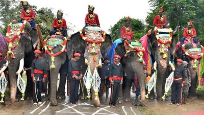 Gajapayana of Dasara elephants on Sept. 1