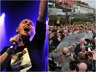 Flowers left outside Sinead O’Connor’s former Irish home ahead of funeral