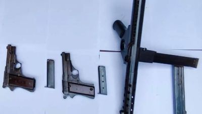 Bhubaneswar police seize prohibited carbine, pistols from mining mafia