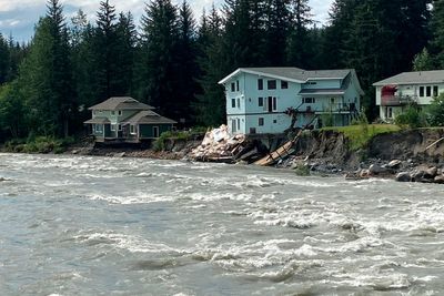 At least 2 buildings destroyed in flooding in Alaska's capital from glacial lake water release