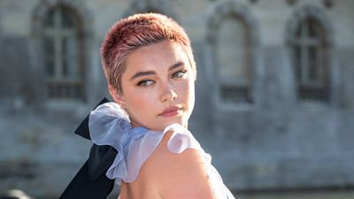 There’s No Movie Red Carpets Right Now, But Florence Pugh Looks Amazing In Satin And With A Shaved Head Anyway