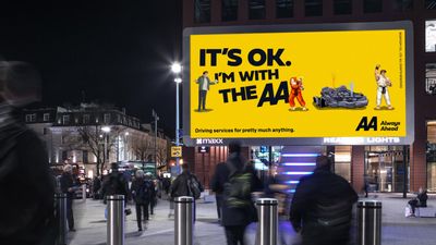 The AA's Street Fighter billboard is a total KO