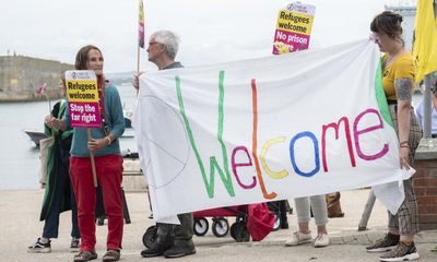 ‘Should we cheer?’: support for asylum seekers arriving at Dorset port