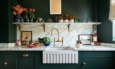 Should your kitchen cabinet color match your wall color? Interior designers weigh in