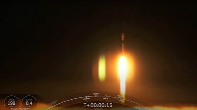 SpaceX launches 15 Starlink satellites, lands rocket at sea