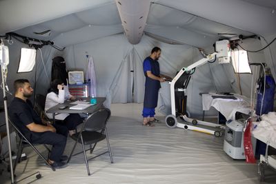 Six months on from earthquakes, tent hospital treats patients in Syria