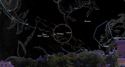 See the moon dance with the Seven Sisters of the Pleiades before dawn on Aug. 9