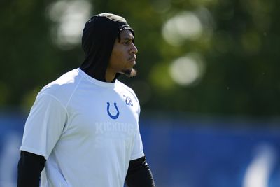 Colts’ Jonathan Taylor getting ankle treatment away from team