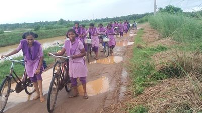 Where going to school itself is a daily test!