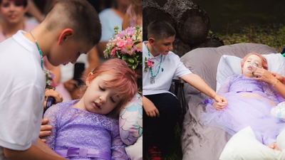 10-year-old girl marries childhood sweetheart days before dying of leukemia