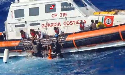 More than 40 feared dead after boat sinks in Mediterranean near Lampedusa