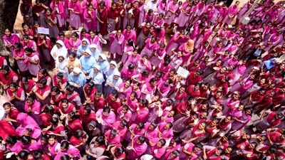 Maris Stella College students organise rally for a ‘peaceful tomorrow’ in Vijayawada