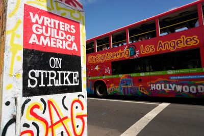 Hollywood strike matches the 100-day mark of the last writers' strike in 2007-2008